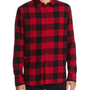 Jachs Ny Flannel Button-Down Slim Fit Red Shirt
